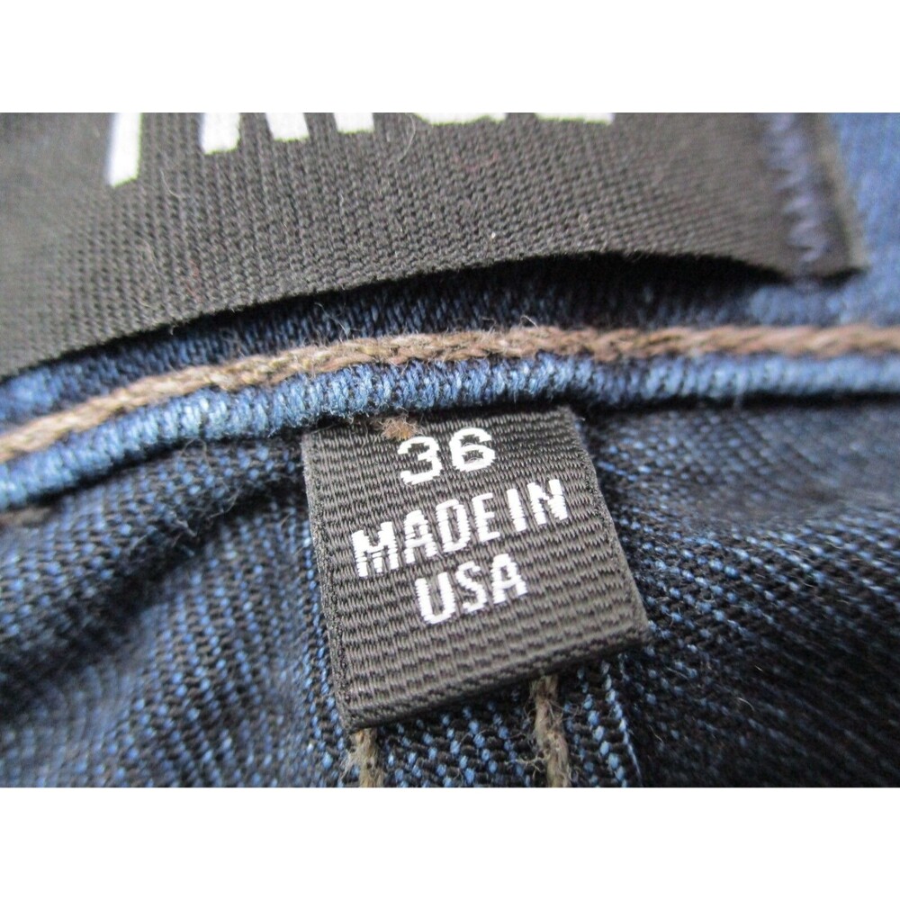 Paige Jeans Mens 38 Federal Blue Straight Leg Denim Stretch Casual 38x33 - Picture 6 of 11